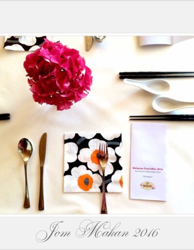 Malaysian Jom Makan private dining event 2016